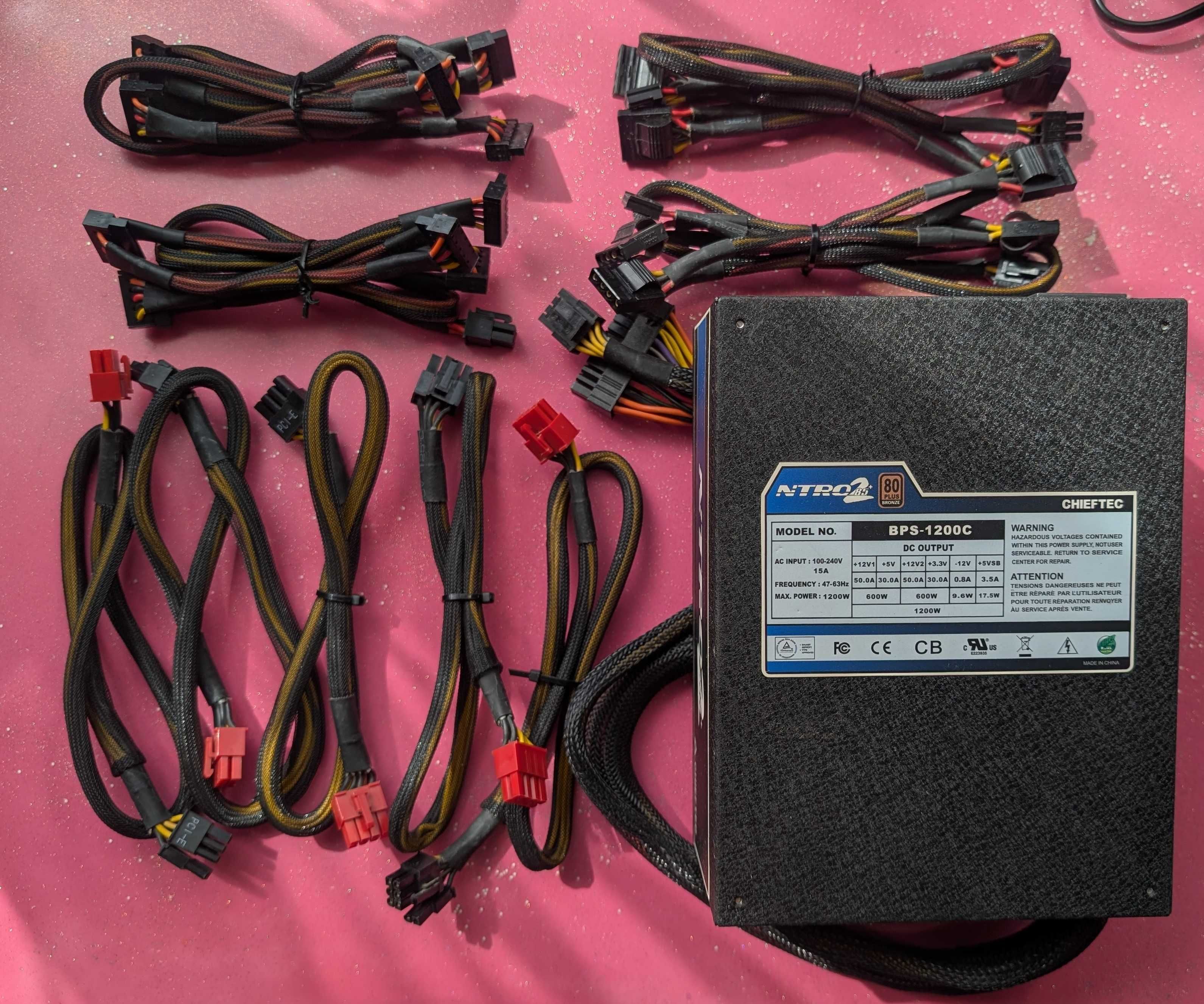 Комп'ютерний блок живлення Chieftec BPS-1200C, 1200W