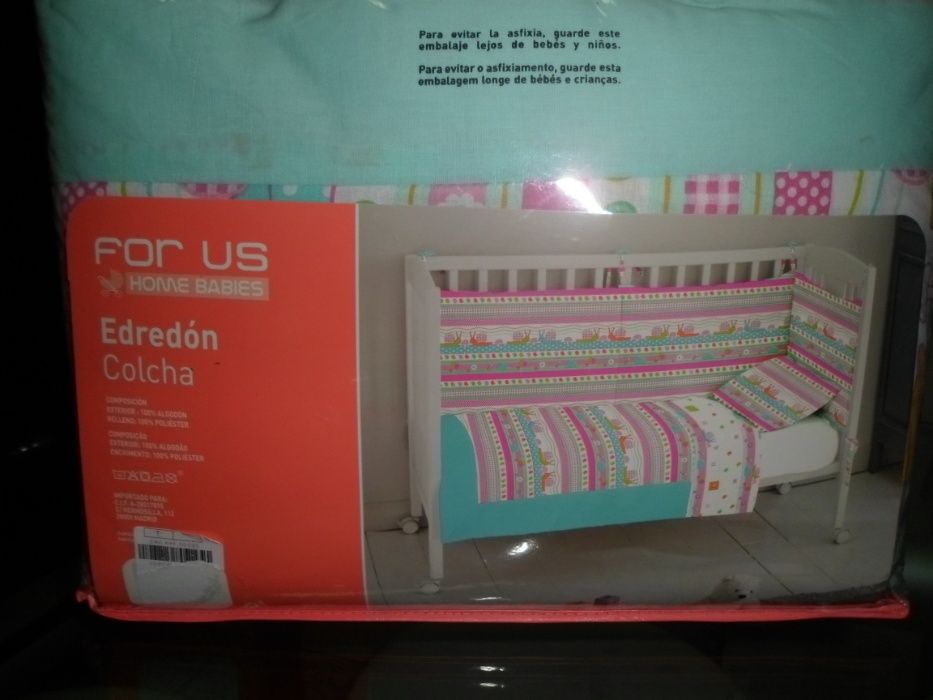 conjunto para cama de grades de bebé novos com etiqueta