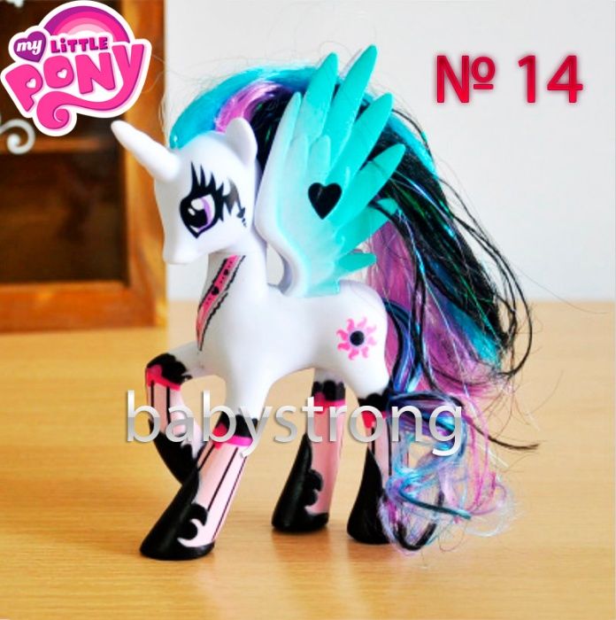 Фигурки Май Литл Пони 15 Видов 14 СМ My Little Pony Селестия, Искорка