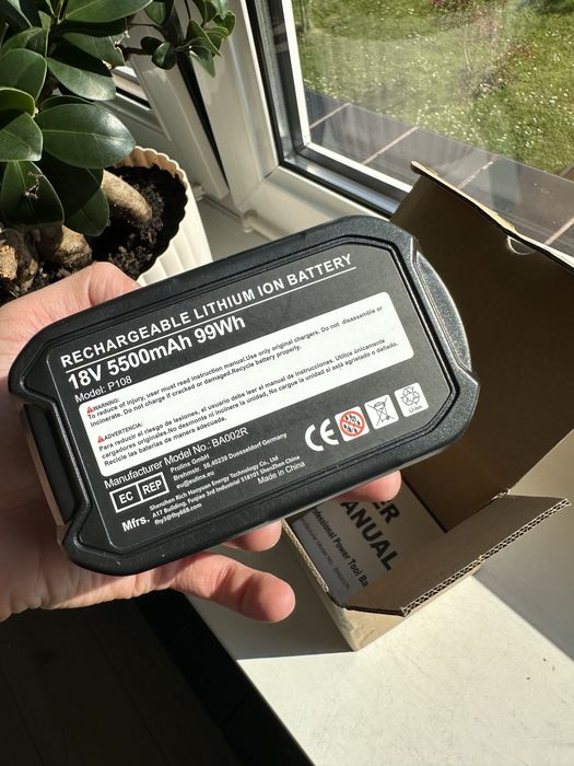 Akumulator BA002R 18V 5500 mAh Li Ion do Ryobi One Plus LED
