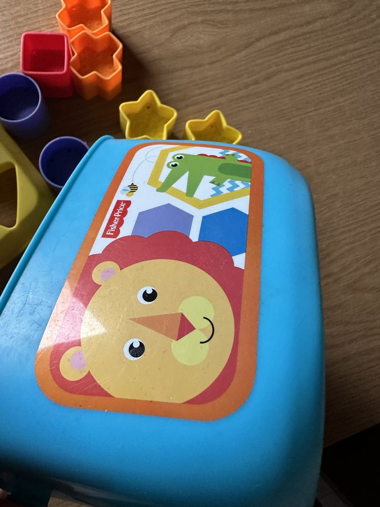 Fisher price sorter klocki 10 szt pudełko edukacyjna