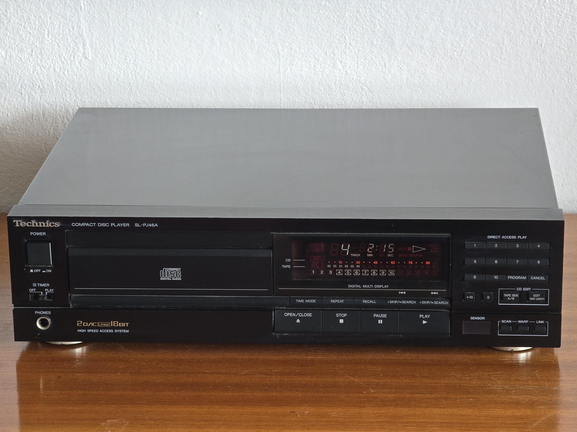 Technics SL PJ46A odtwarzacz płyt CD CDR Wąski  midi 36cm