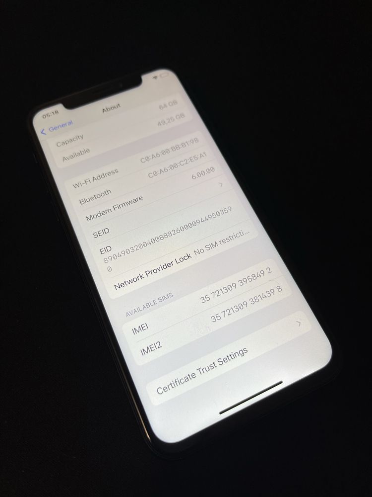 iPhone XS 64GB neverlock