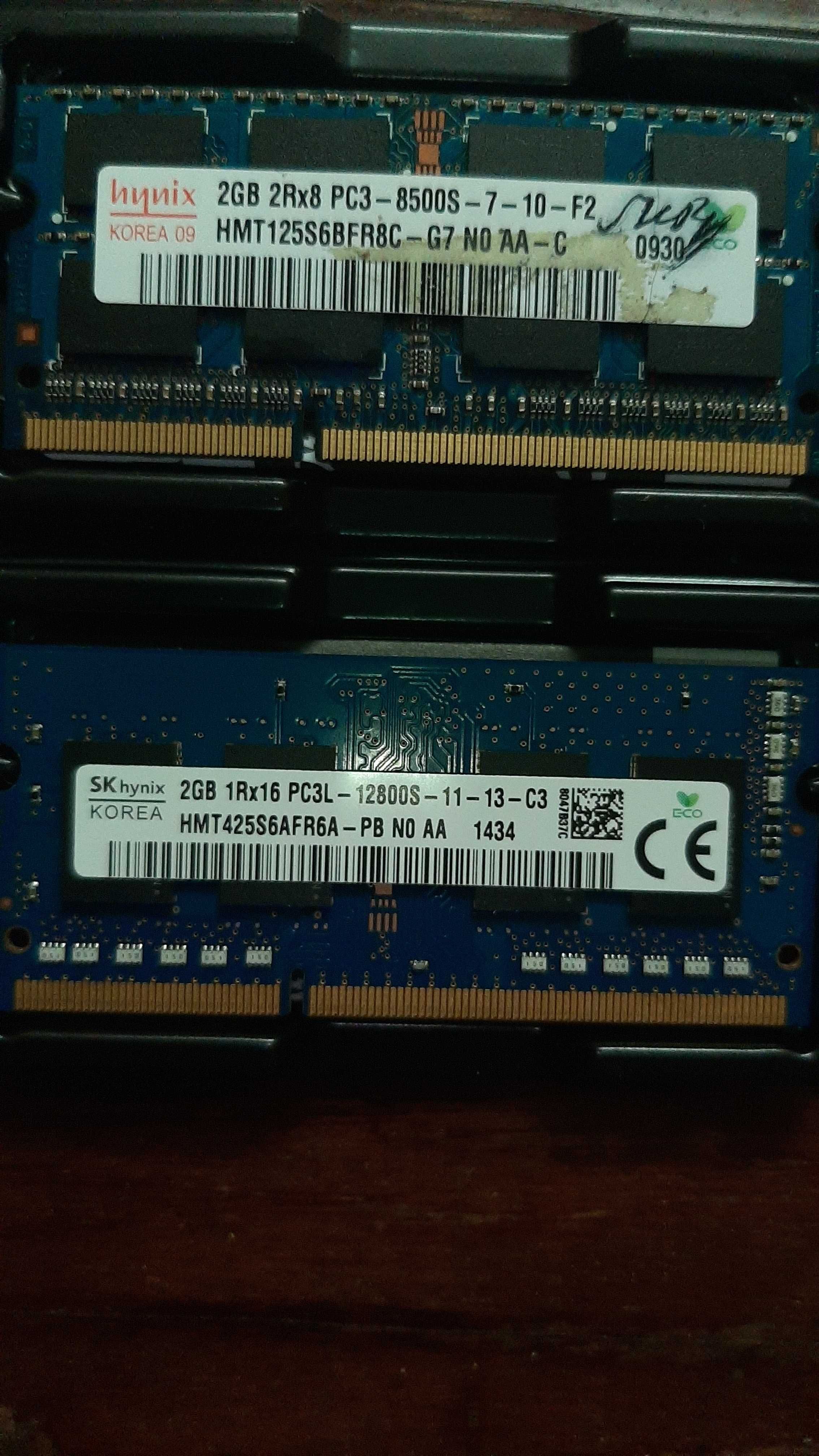 Оперативная память для ноутбука  DDR3 2Gb