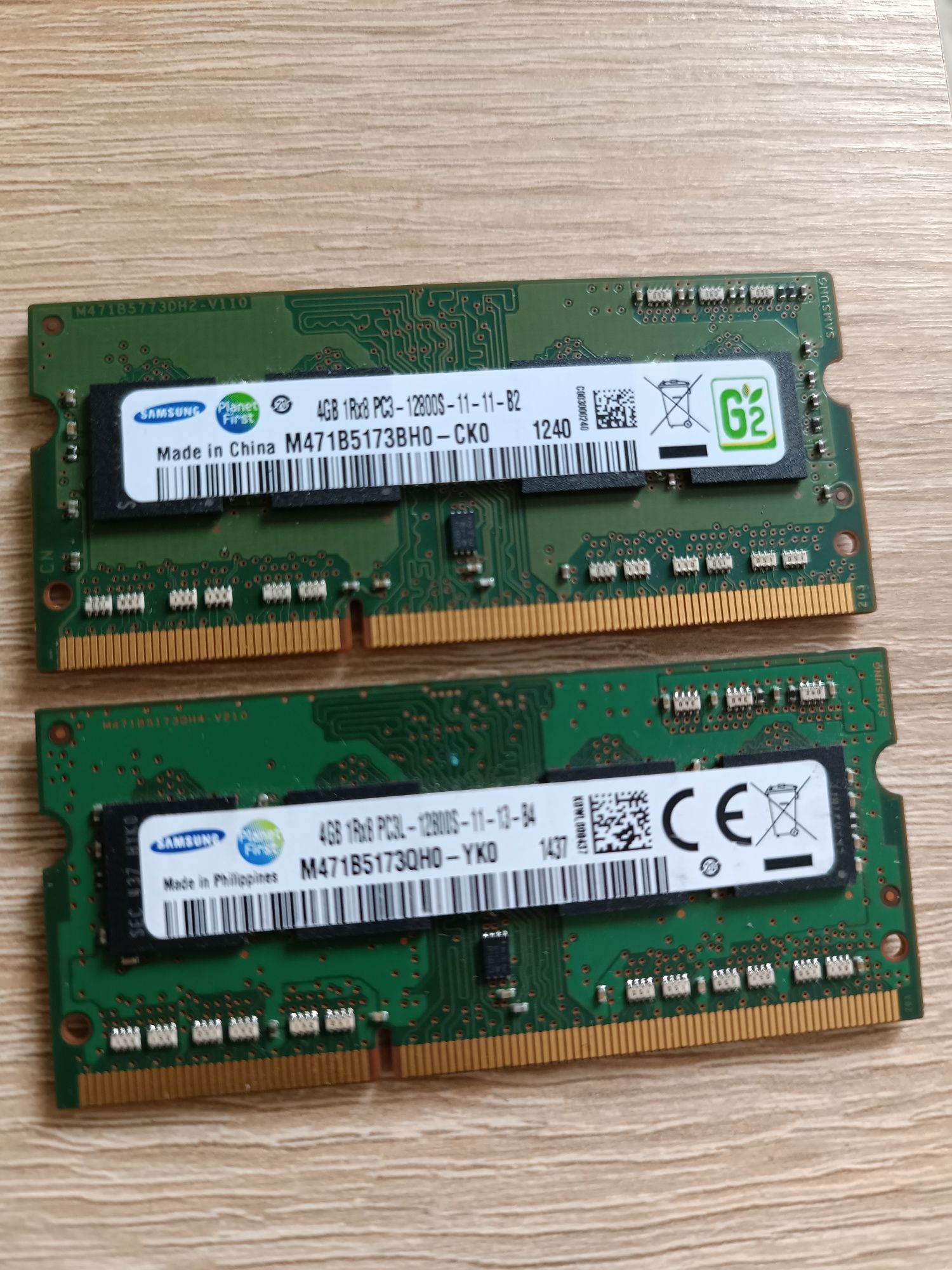 Оператианая память Samsung 4GB DDR3 2Rx8 PC3-12800S для ноутбука