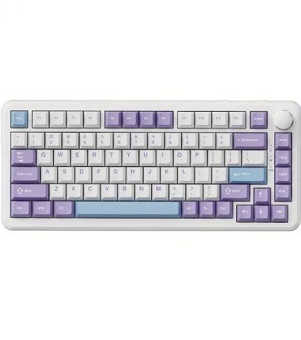 Клавіатура AJAZZ AK820 - фіолетово-біло-синя, Sea Salt Switc