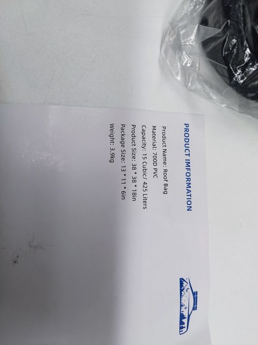 Box dachowy wodoodporny składany bagażnik dachowy