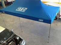 Toldo assistência padock rally velocidade boxes tenda aluminio