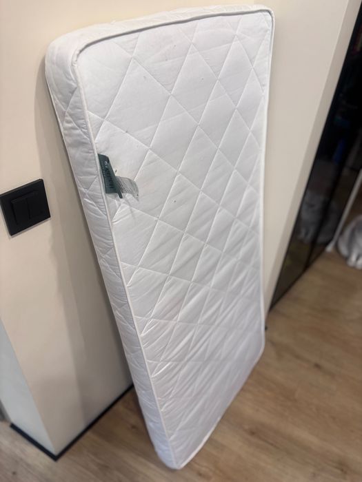 Ліжечко Верес Монако Білий-Дерево Маятник і колеса, матрац, бортики