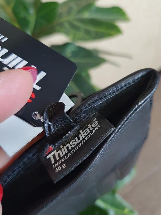 Якісні шкіряні рукавички Thinsulate, нові, бирки