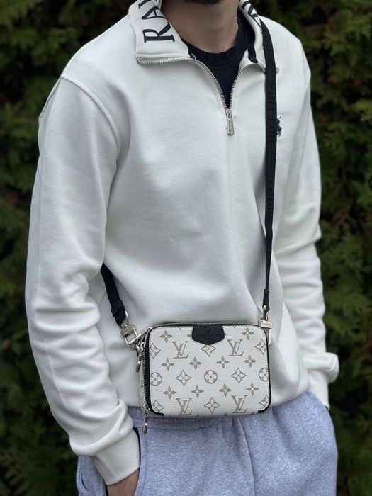 Сумка Louis Vuitton мужская черная сумка Лв через плечо LV барсетка