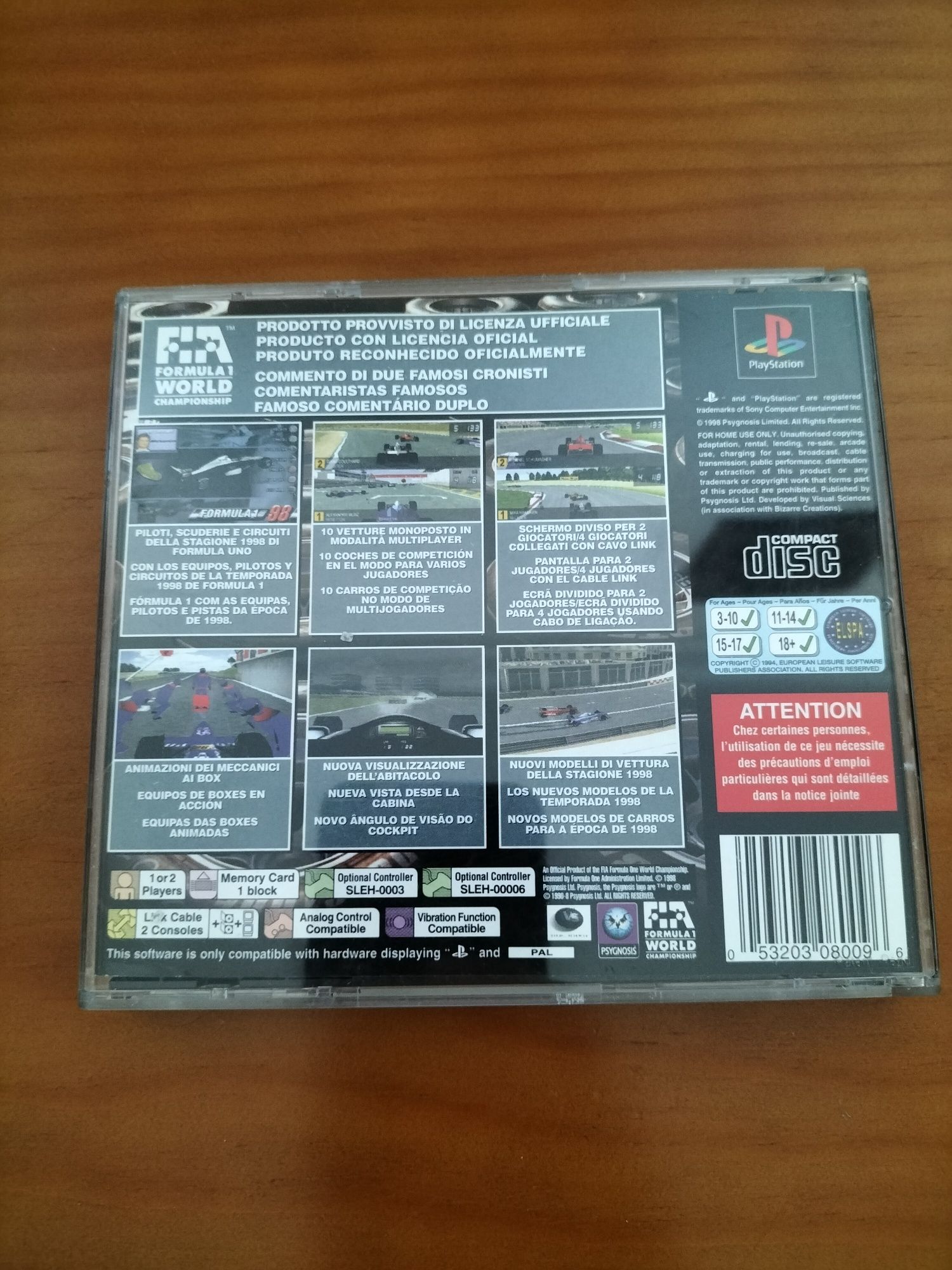 Fórmula 1 98 PlayStation 1