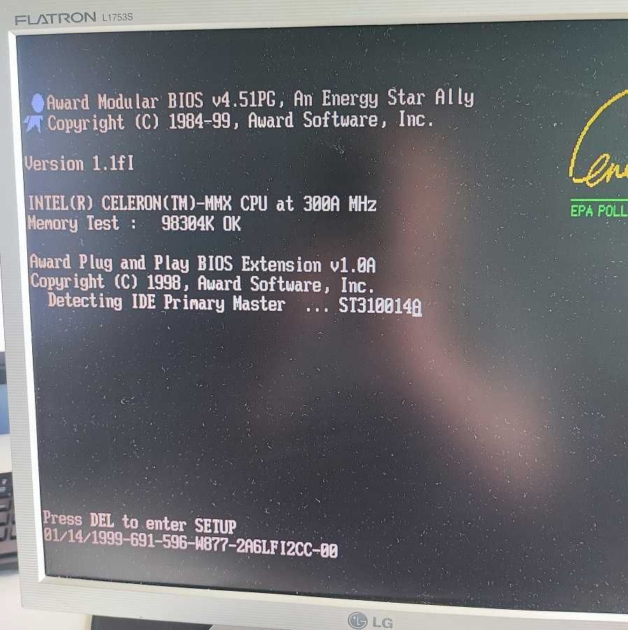 Komputer PC Retro Optimus Celeron 300A 100MB Win98