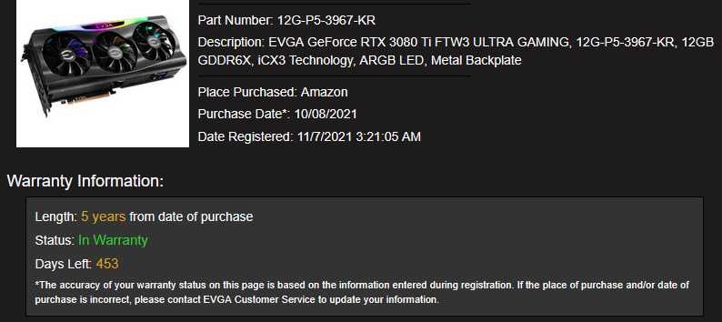 EVGA GeForce RTX 3080 Ti FTW3 Ultra Gaming