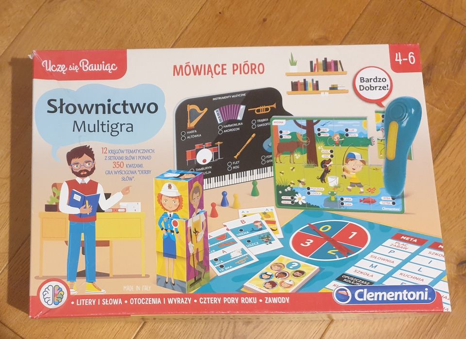 Gra Mówiące Pióro Clementoni - multigra dla dzieci 4-6 lat