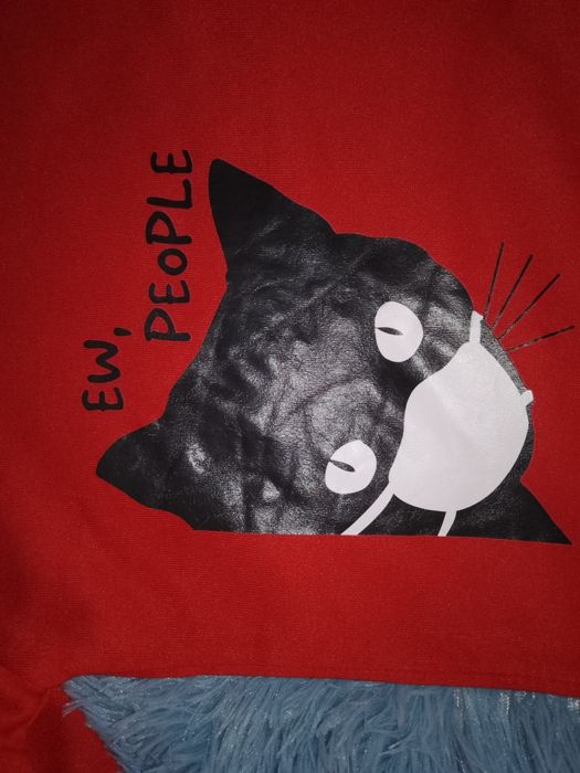 Толстовка кофта свитшот женский теплый кот