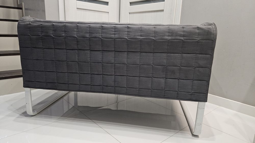 Mała kanapa Ikea sofa knopparp 2 osobowa szara  dwuosobowa