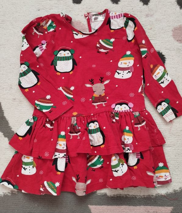 Sukienki świąteczne 74 + bluza