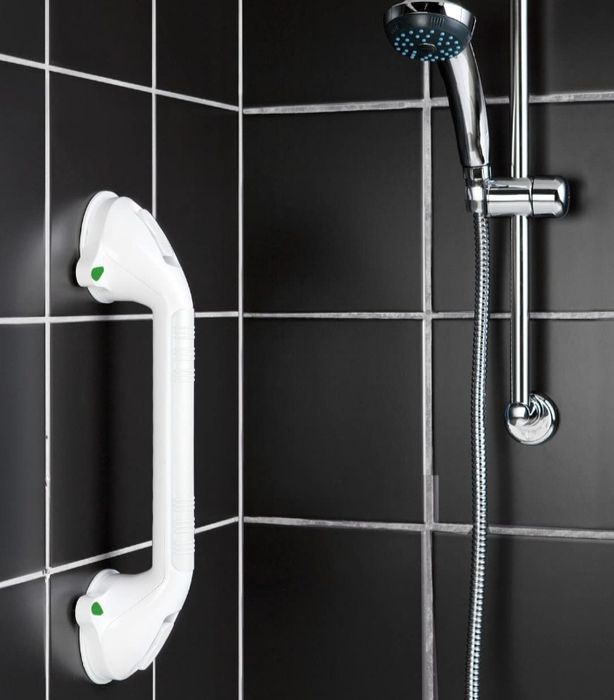 Uchwyt ścienny Łazienkowy WENKO Secura, długość 42 cm, uchwyt z przyss