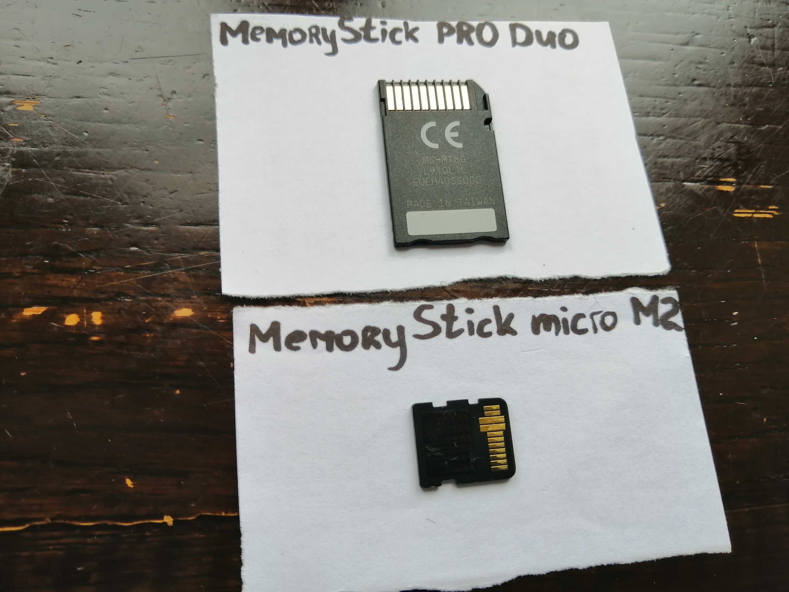 карта sony Memory Stick PRO Duo та Micro M2 для PSP PSP GO фото відео