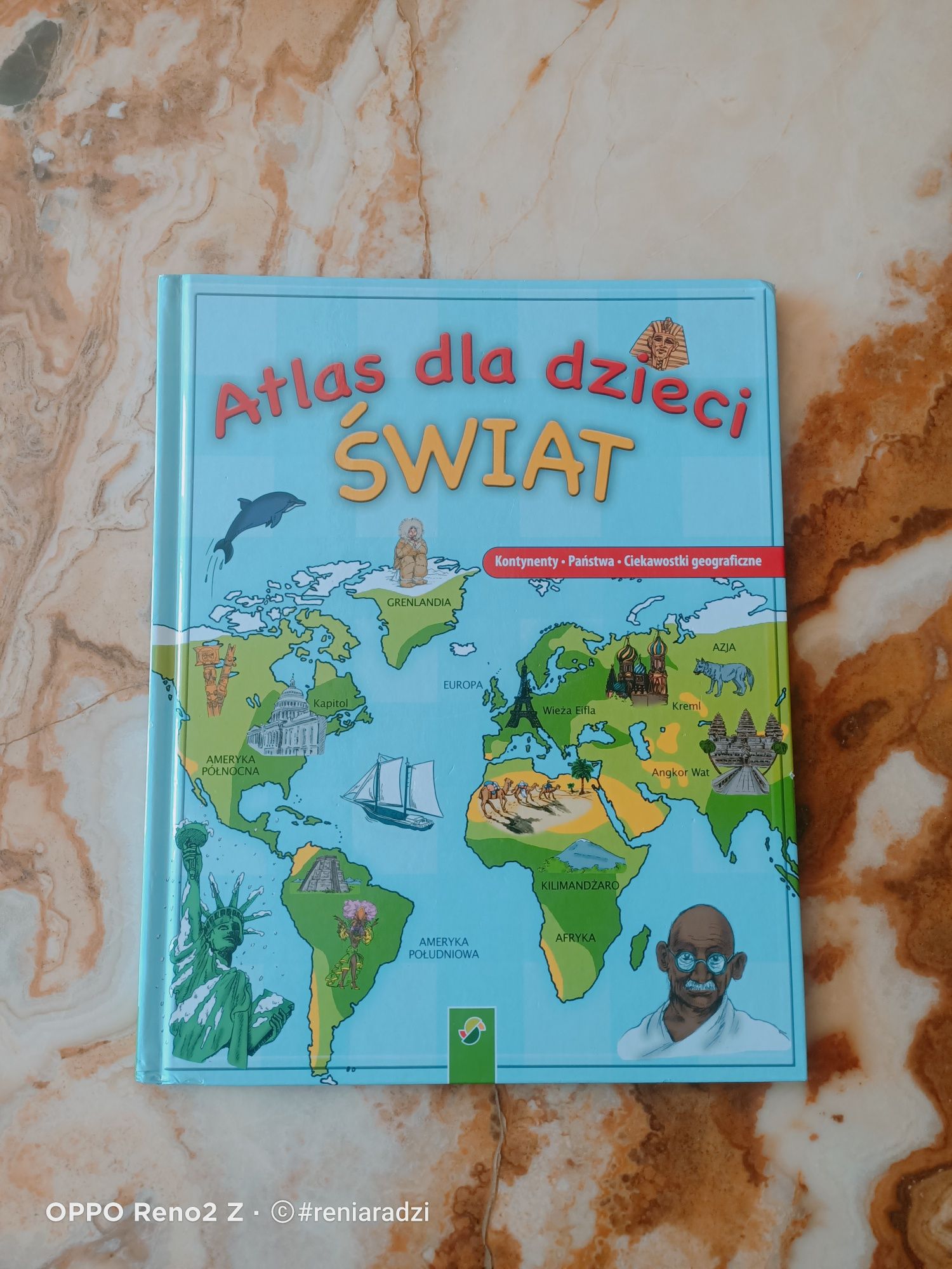 Atlas dla dzieci. Świat. Książka,