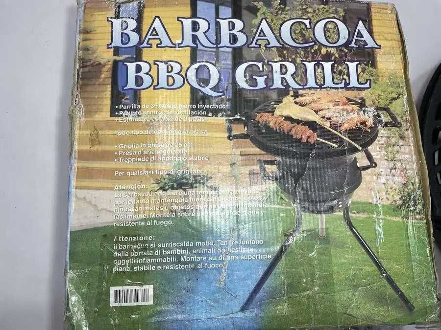 Гриль барбекю BBQ, для улицы, чугунный, 35 см, GERMANY. НОВЫЙ!