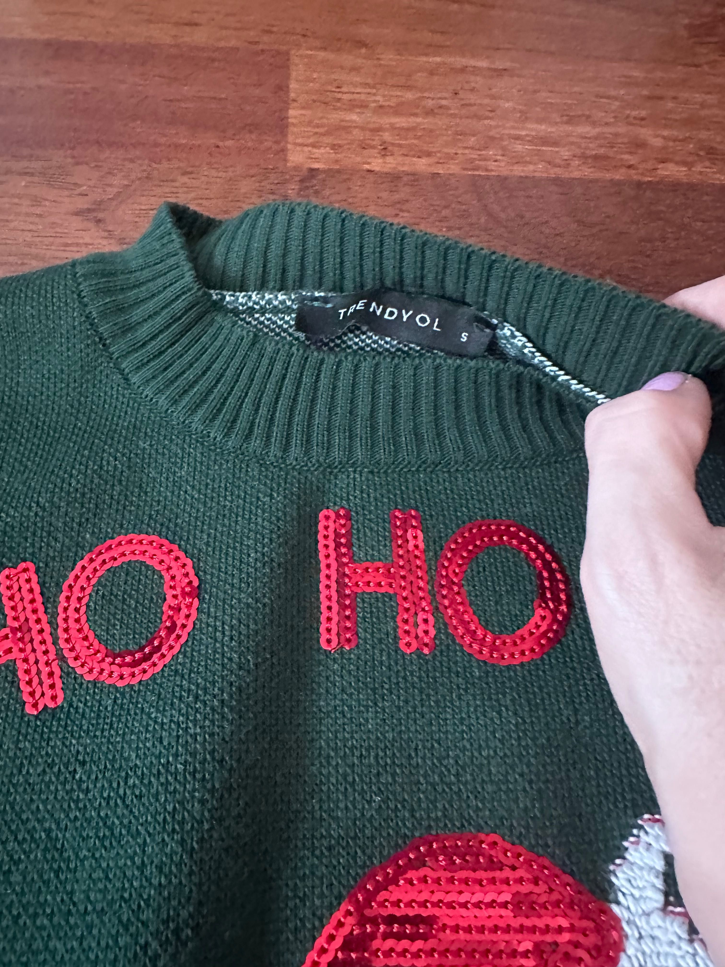 Sprzedam sweter zielony świąteczny