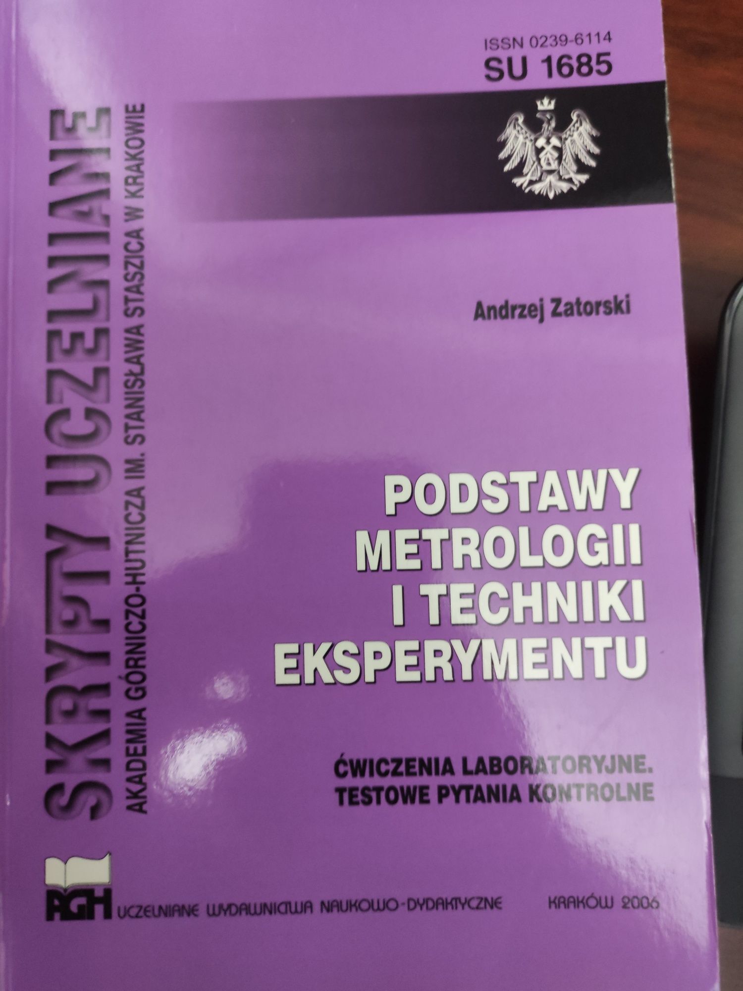 Podstawy metrologii i techniki eksperymentu Zatorski