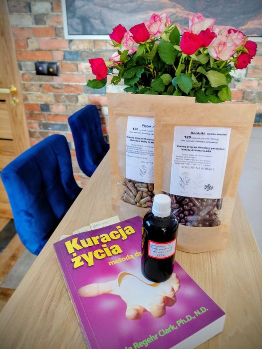 Pasożyty. Piołun, goździk wg H.Clark.odrobaczanie. cała kuracja