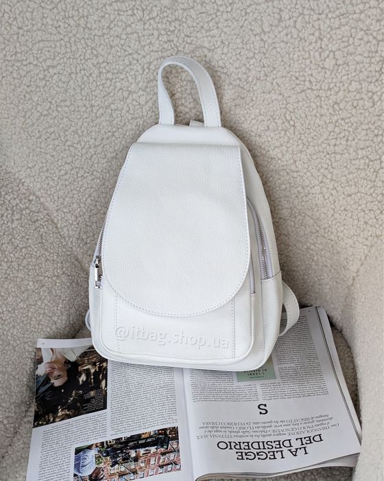 Шкіряний рюкзак Італія Virginia Conti. Кожаный рюкзак Италия сумки