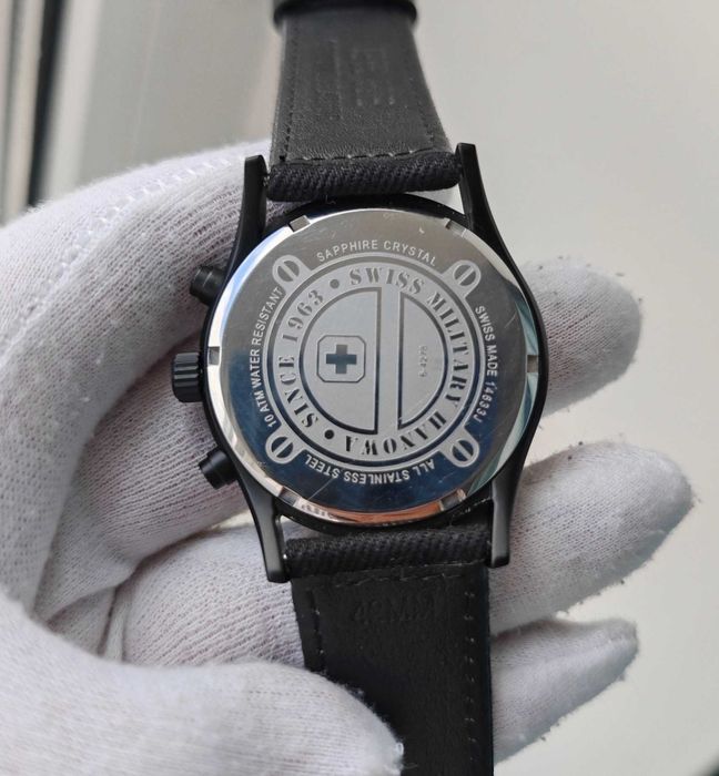 Чоловічий годинник Swiss Military Hanova 100m 44mm Sapphire