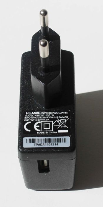 Carregador original USB HUAWEI HW-050100E1W de 5.0V 1.0A