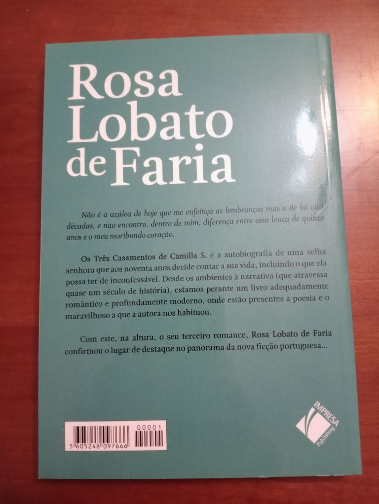 Livro "Os 3 Casamentos de Camilla S."