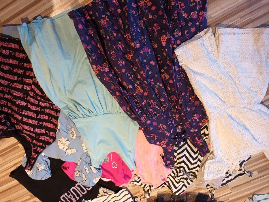 Paka sukienki kombinezn ubrania 140/146