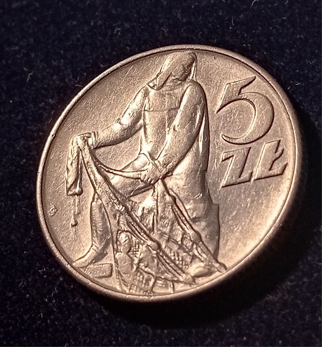 Moneta 5zl Rybak 1973