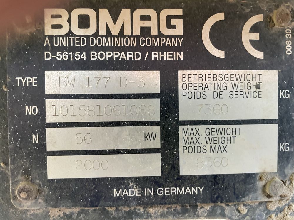 Walec Bomag BW 177 D-3