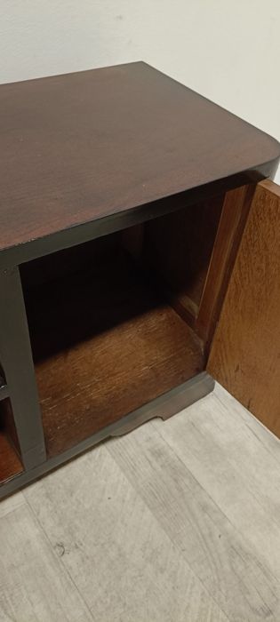 szafka vintage na buty z półkami siedzisko do przedpokoju