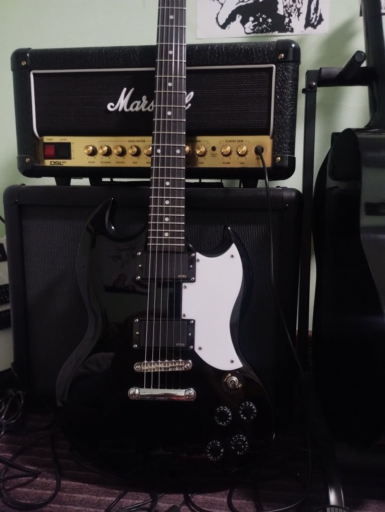 Harley Benton DC-200 + EMG® Active Pickups (81,85)
