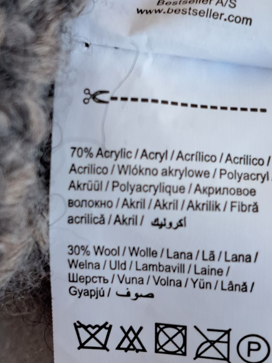 Nowe rękawiczki Pieces wool wełna