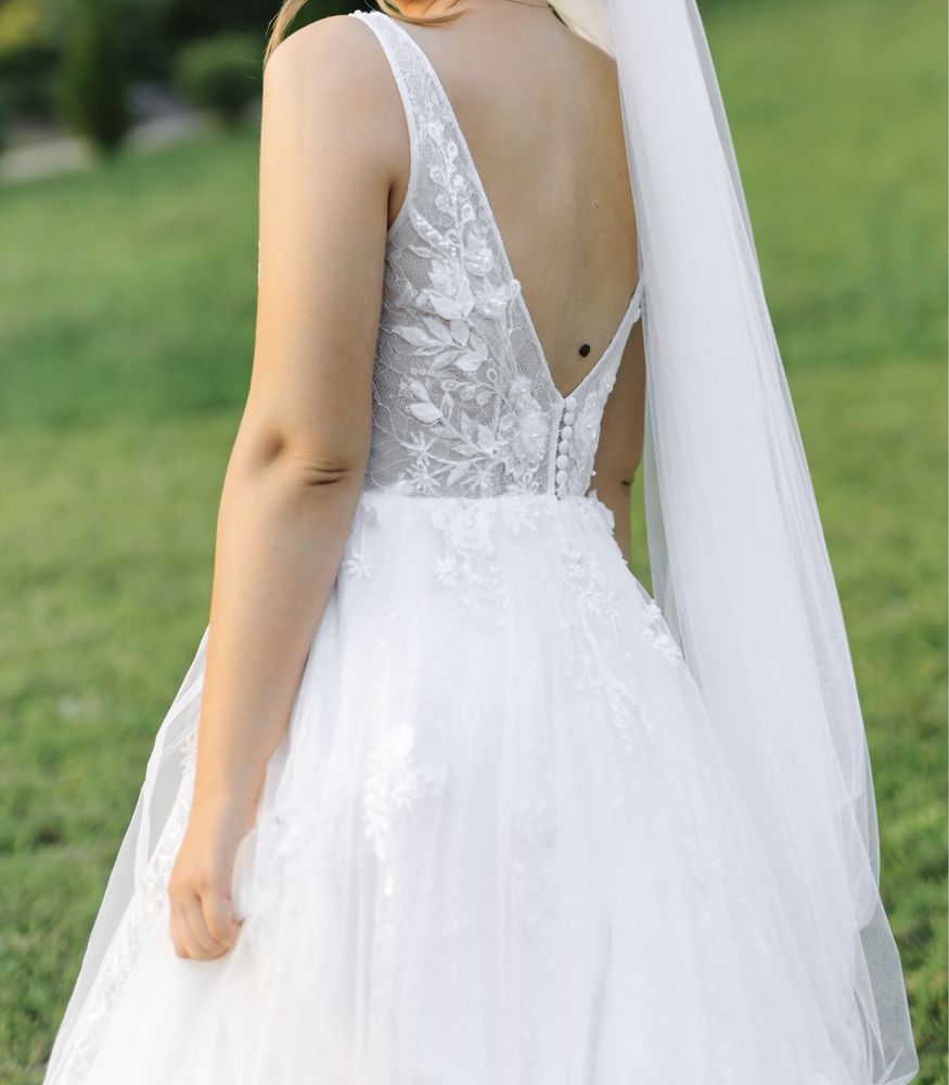 Весільна сукня А-силует від Elena Morar
