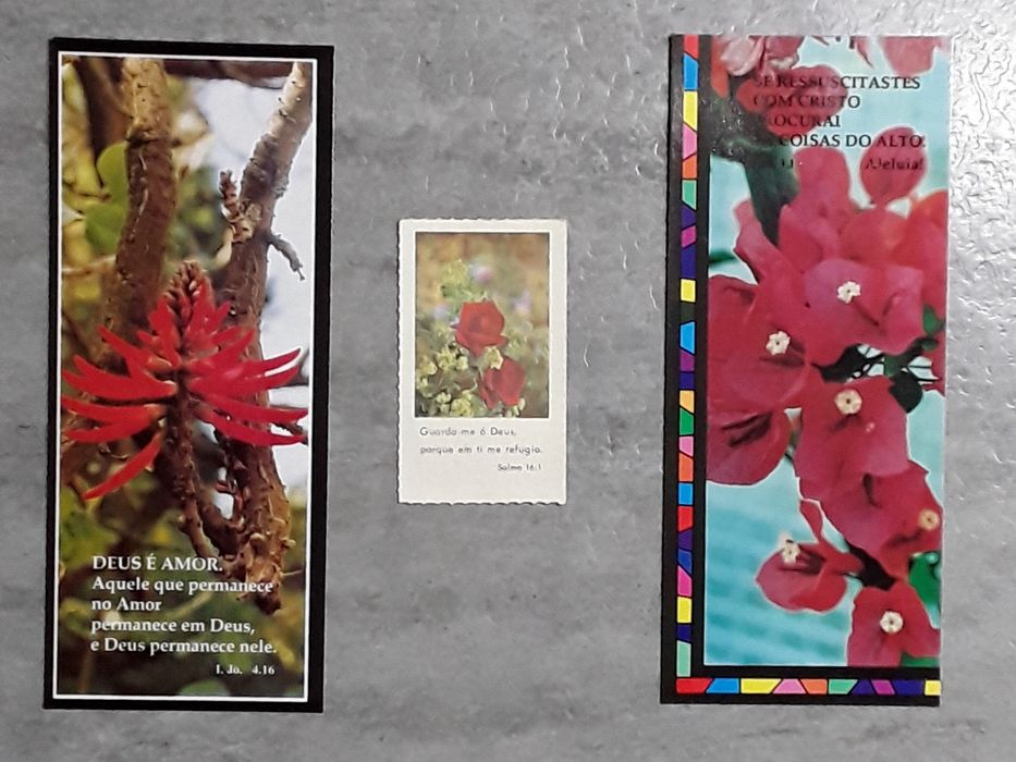 Marcadores de livros com citação religiosa