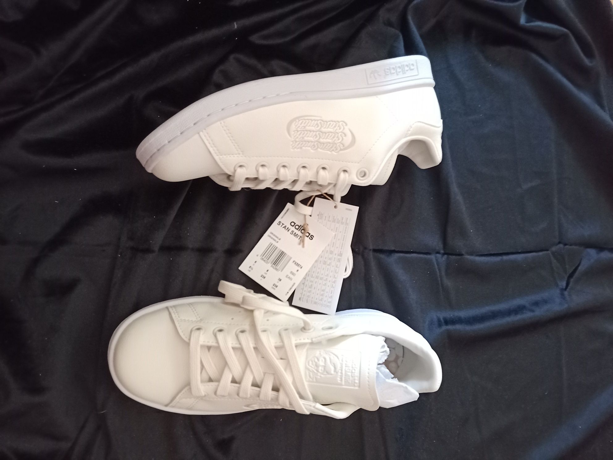 Kremowo białe sneakersy adidas Smith 38  wkładka 24 cm stan Smith FX55
