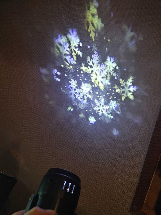 HIT – świąteczny projektor śnieżynek, całkowicie nowy na USB