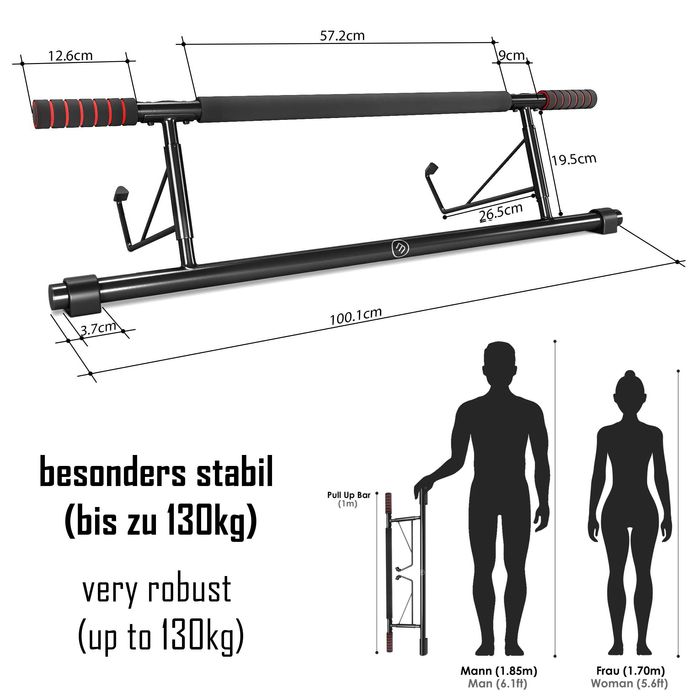 Pull Up Bar (com encaixe em portas)