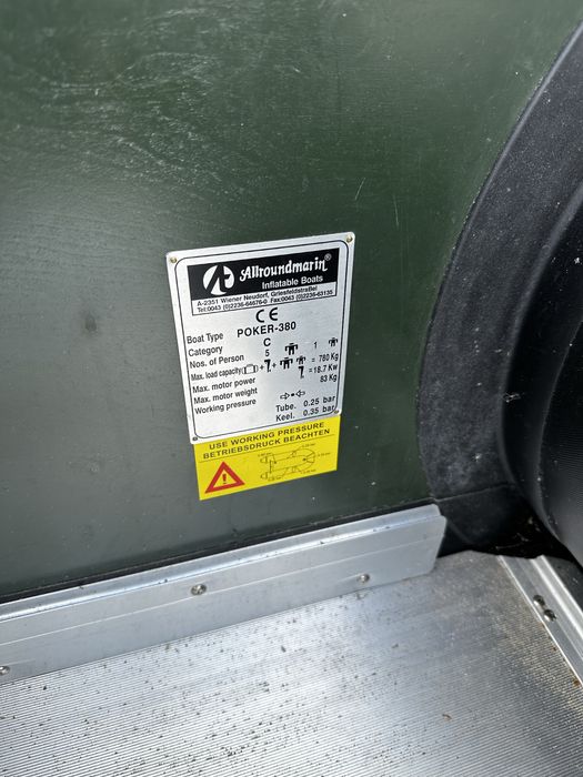 Ponton wedkarski zestaw