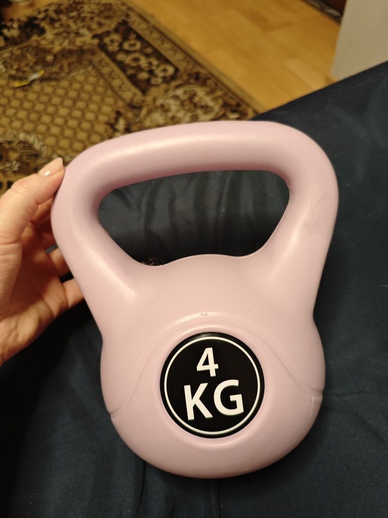 Kettlebell 4kg fiołkowy