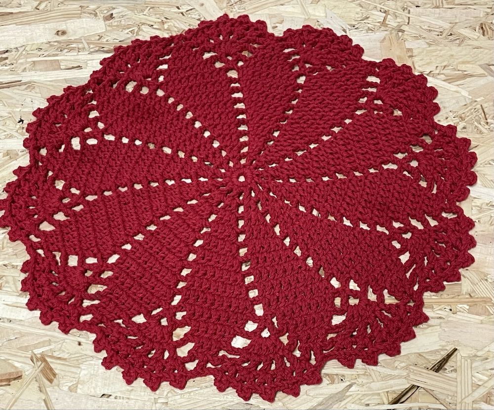 Sousplat/individual em crochet