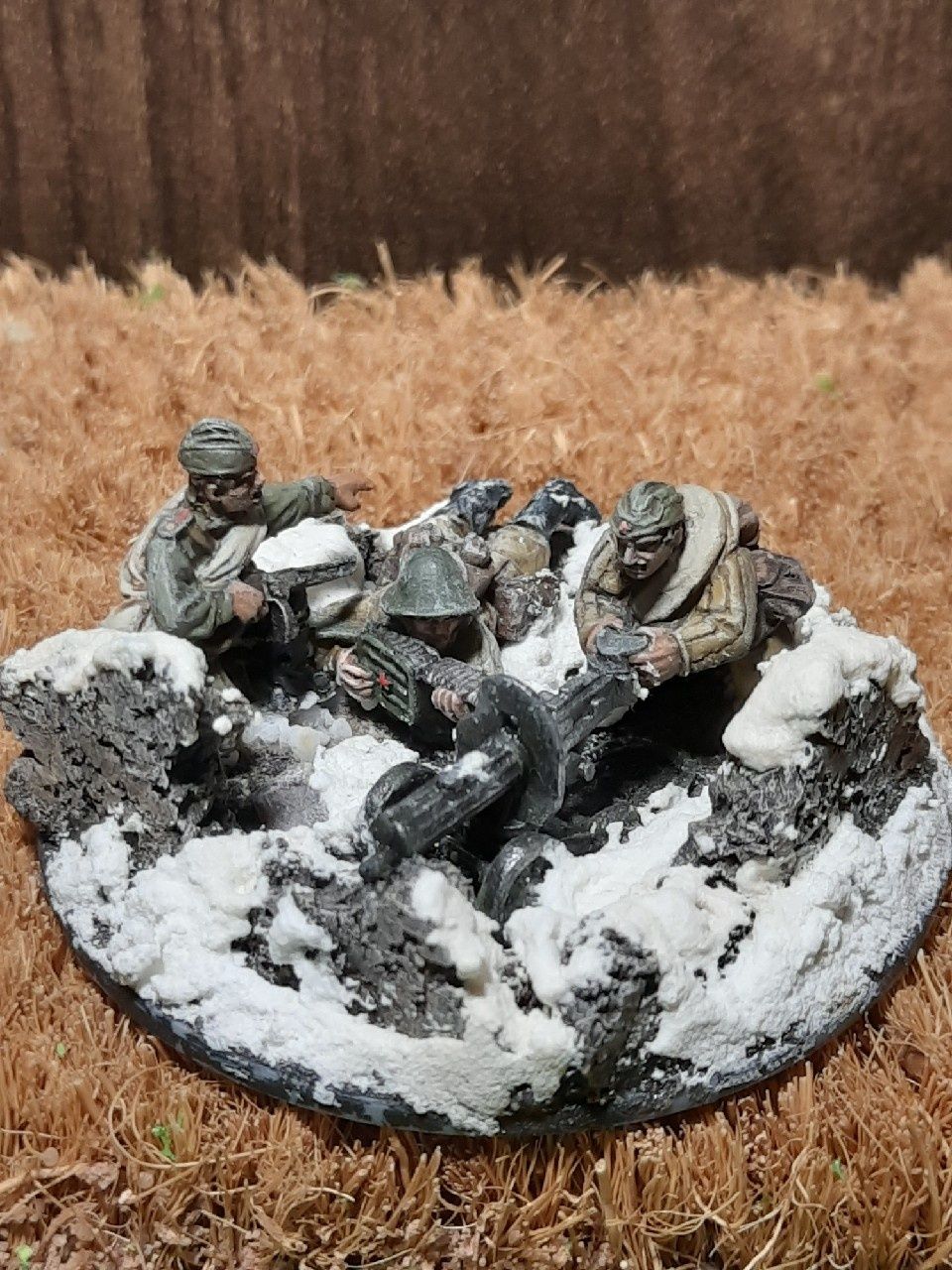 Bolt Action Soviet support group pomalowani