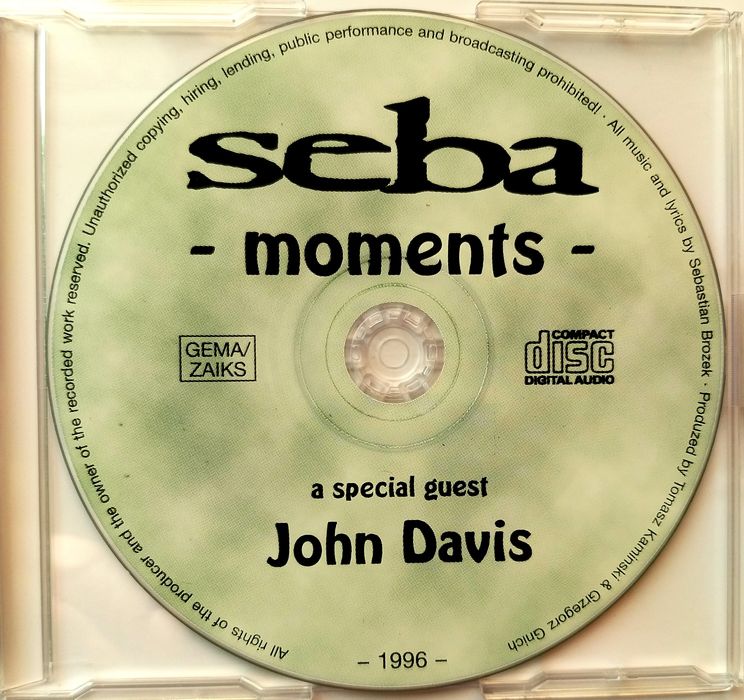 MaxiCD Seba Moments 1996r John Davis