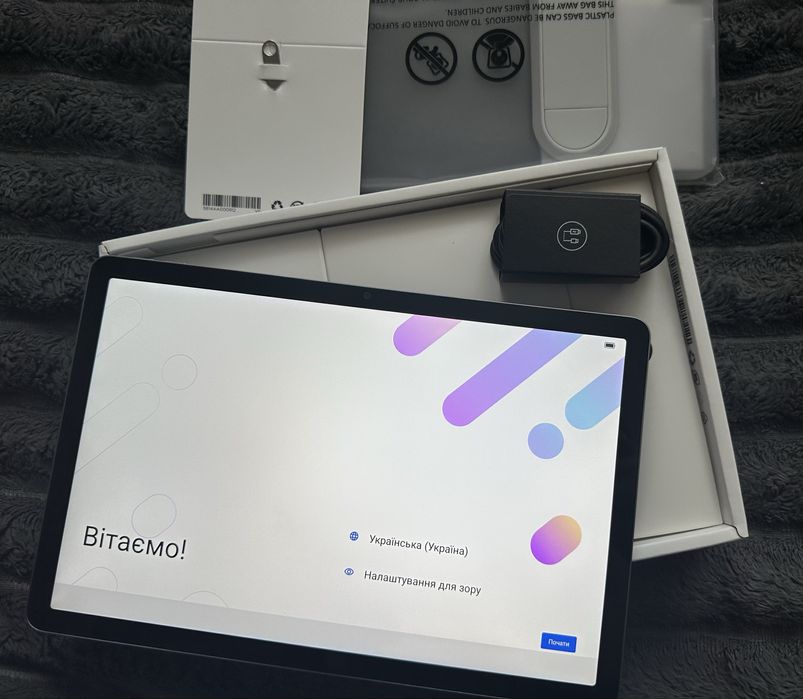 Lenovo Tab + clear case планшет TB311FU 4/128 gb Polar Blue